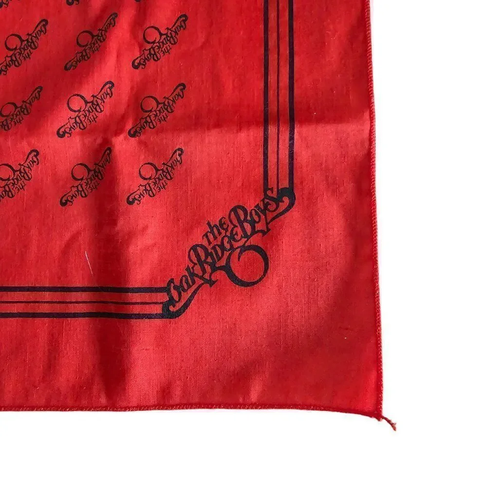 Vintage The Oak Ridge Boys Black Red Handkerchief Concert Tour Scarf Bandana 80s